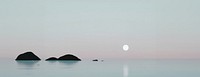 Simple minimal background landscape horizon ocean.