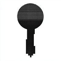 Key black white illustration.