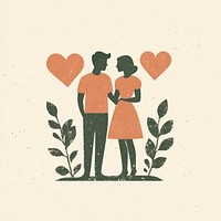 Lovers illustration style love.