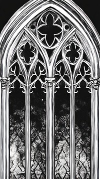 Gothic windows pattern illustration wallpaper architecture style architectural.