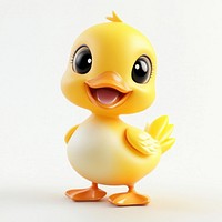 Cartoon background White Baby Duck illustration.