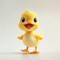 Cartoon runing background White Baby Duck.