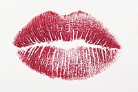 Kiss mark lipstick imprint illustration.