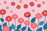 Valentine floral pattern art illustration flowers vector