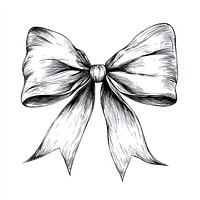 Butterfly Bow illustration drawing sketch.