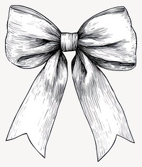 Cinch Bow illustration drawing style vector