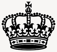 Crown Material crown silhouette elegant vector