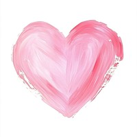 A pink heart painted with brush strokes illustration painting brushstroke.