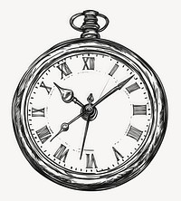 Clock style illustration accessories vector