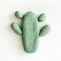 Cactus clay minimalist sculpture.