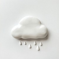 Cloud white rain art.