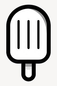 Popsicle minimalist simple line vector