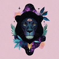 Leo illustration elements animal.