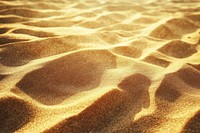 Beautiful beach sunset with golden sand landscape nature desert.