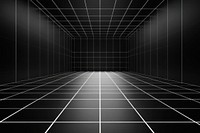 Black grid with white lines futuristic background digital.