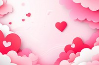 Valentine's background romantic clouds.