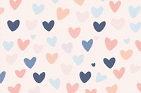 Light pink background with blurred hearts illustration pattern pastel.