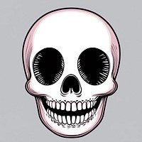 Skull art graphic design.