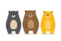 Bears illustration children animal.