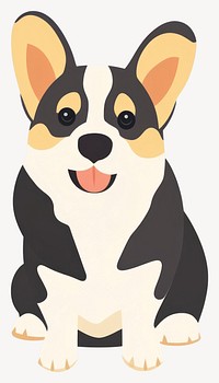 Corgi dogs illustration animal pet vector