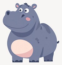 Hippos illustration children animal vector