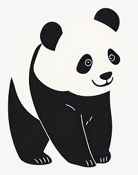 Pandas illustration animal white vector