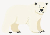 Polar bears wildlife animal illustration vector