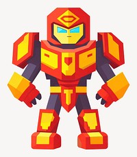 Toy robot clipart illustration futuristic geometric vector