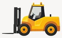 Forklift forklift illustration yellow vector