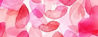 Y2K pink Kiss marks watercolor abstract petals.