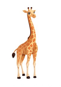 Giraffe walking giraffe illustration wildlife.