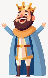 Illustration king character clothing vector