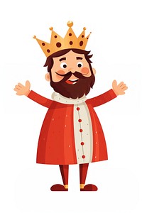 King Surprised illustration cartoon child.