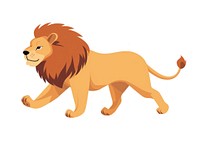 Lion running lion illustration animal.