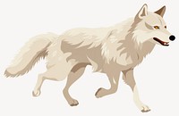 Wolf running wolf illustration animal vector