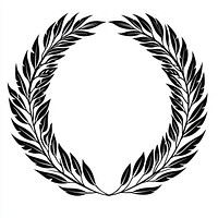 Wheats wreath illustration symbol emblem.