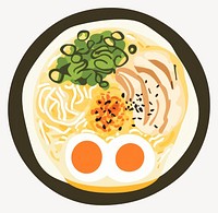 Ramen illustration noodle food vector