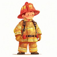 Boy Firefighter illustration firefighter children's.