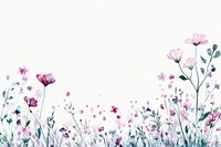 Simple Watercolor wildflowers watercolor blossoms nature.