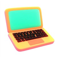 3d laptop illustration electronics technology.