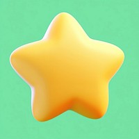 3d star illustration background shape.