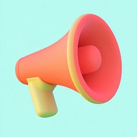 3d megaphone illustration communication electronics.