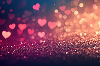 Glitter background romantic shapes.