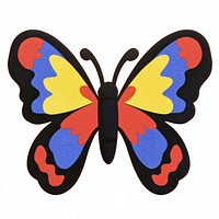 Butterfly illustration vibrant invertebrate.