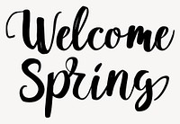 Illustration minimal welcome spring vector