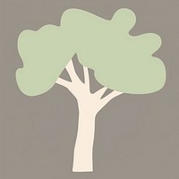 Abstract tree illustration minimalist simple.