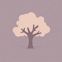 Tree silhouette illustration minimalist abstract.