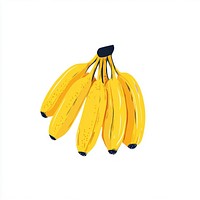 Bunch of banana illustration fruit tropical.