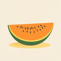 Melon illustration watermelon produce.