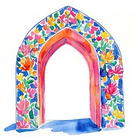 Eid al fitr illustration watercolor colors.